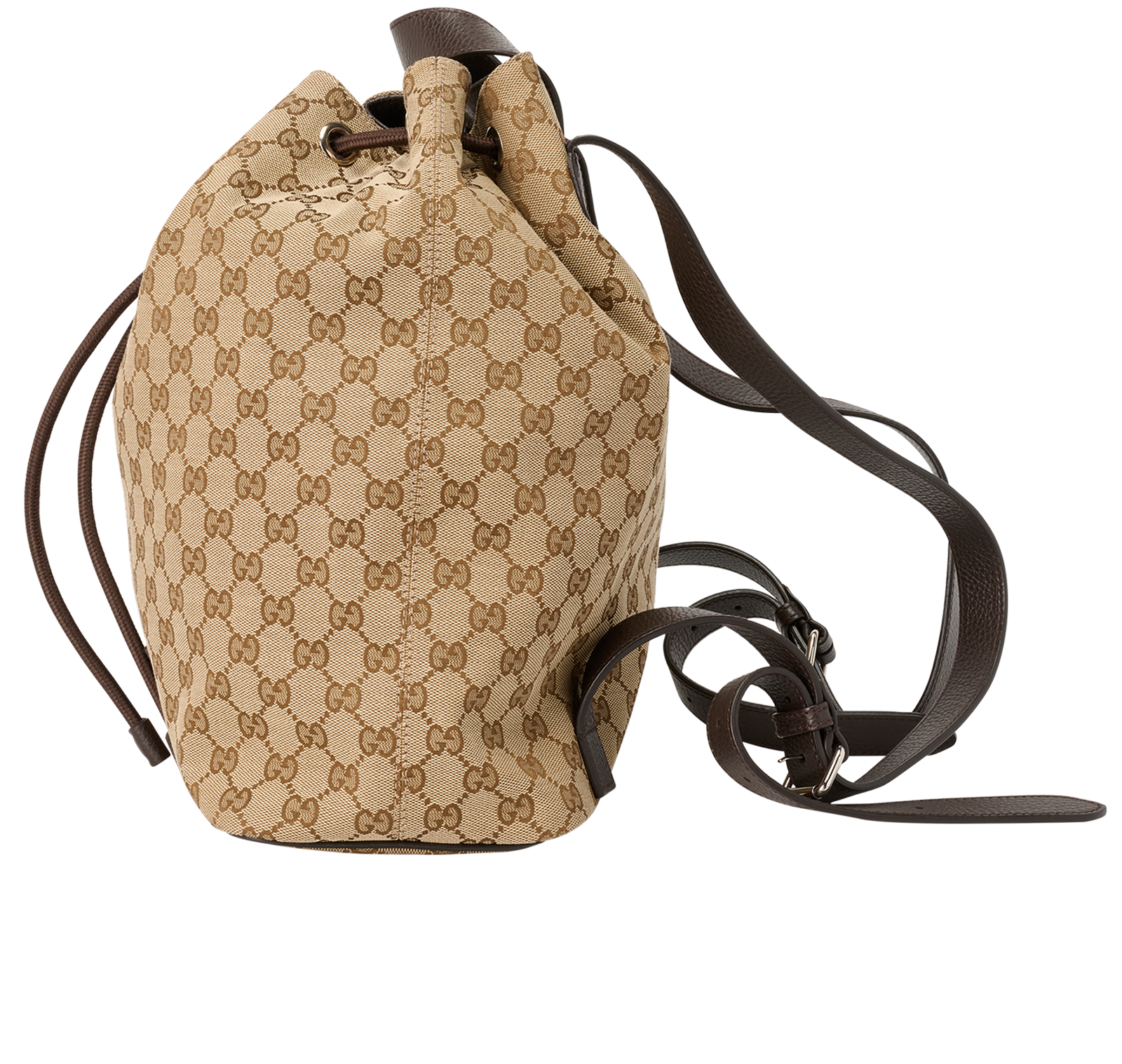 Gucci Drawstring BackPack GG Mono, &pound;750, Handbags, Beige, Canvas, Bottom view